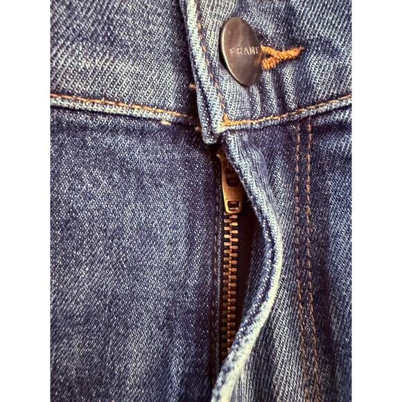 Frame Denim Shorts Women's Sz 31 Blue Shiloh Distressed Cut Off Raw Hem Made USA - Picture 6 of 9